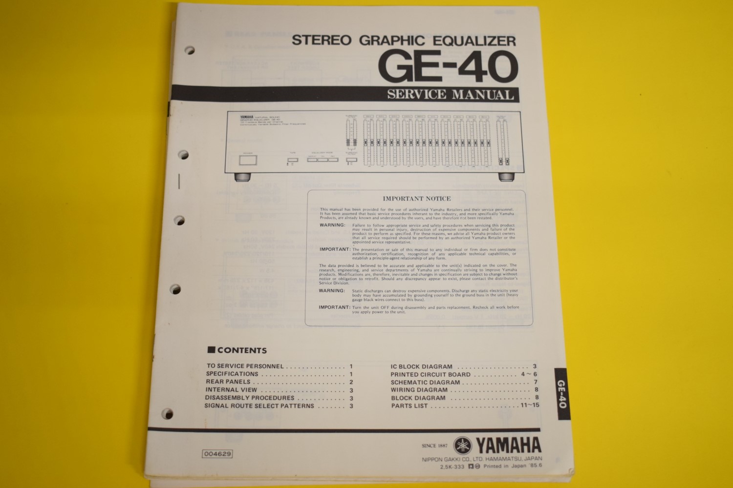 yamaha ge-40